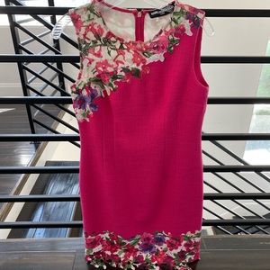 Karl Lagerfeld | floral appliqué sheath dress / 4